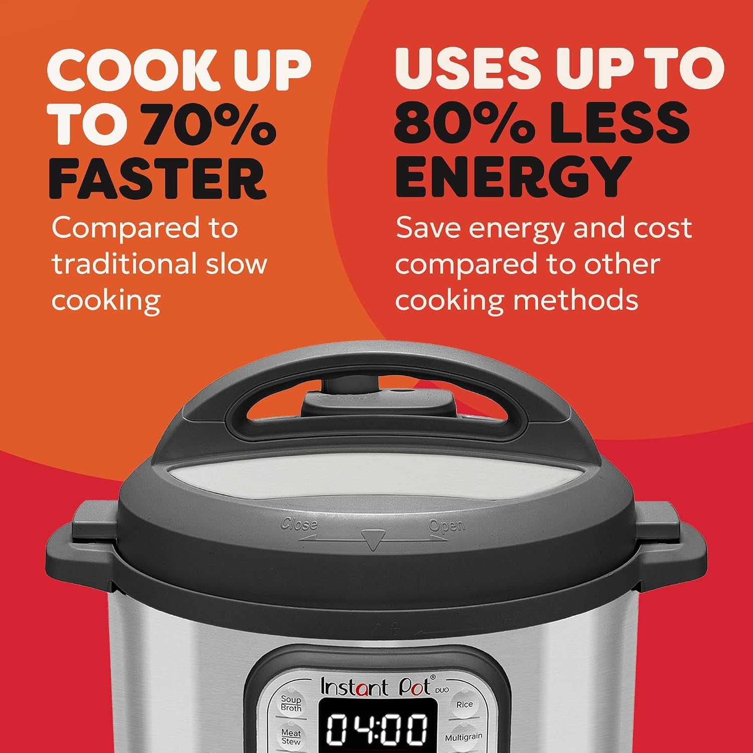 Multi cooker with steamed vegetables in the basket insert